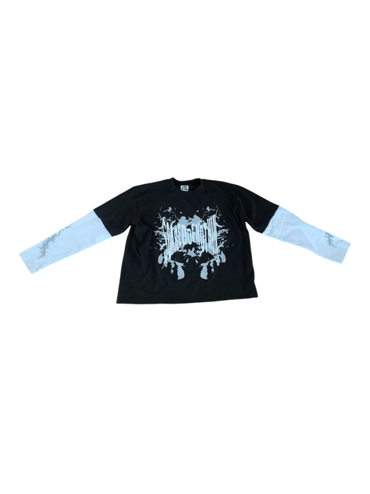 🎁 Scaredofnothin long sleeve tee (black) (40% off)
